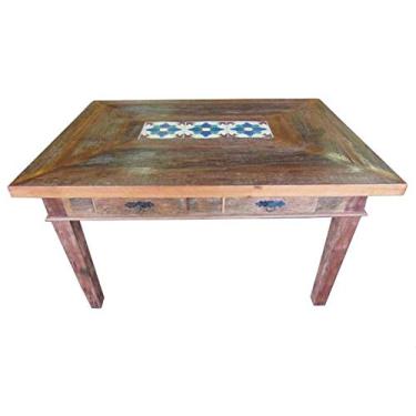 Imagem de Mesa Rústica Naira em Madeira de Demolição - Cód 2394