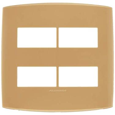 Imagem de Placa 4X4 4 Módulos Distanciados, Alumbra, Bliss 4756, Damasco