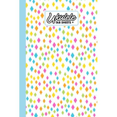 Imagem de Ukulele Tab Sheets: Ukulele Chord Diagrams / Blank Ukulele Tablature Notebook With Squares Cover by Sandy Rau