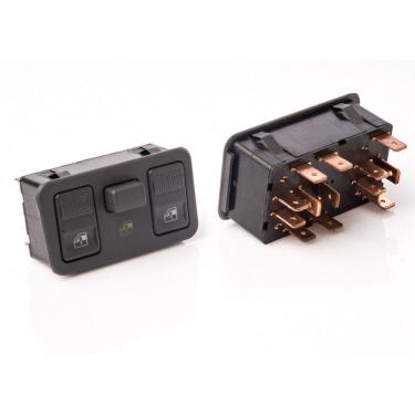 Imagem de Botão do Vidro Elétrico Gol Parati G2 1997 a 1999 Com Trava 13 Vias - Kostal - 3731006