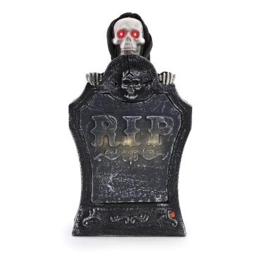 Imagem de Lapide Caveira Alfredo Decorativo Halloween 43x25cm 29005362
