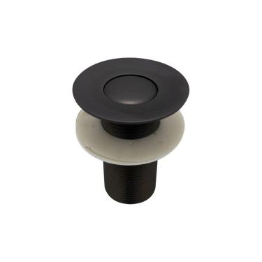 Imagem de Válvula Pia Lavatório Ralo Click Peq Preto Fosco 7/8 Metal