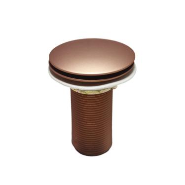 Imagem de Válvula Lavatório Ralo Click Rose Fosco Para Pia De Banheiro