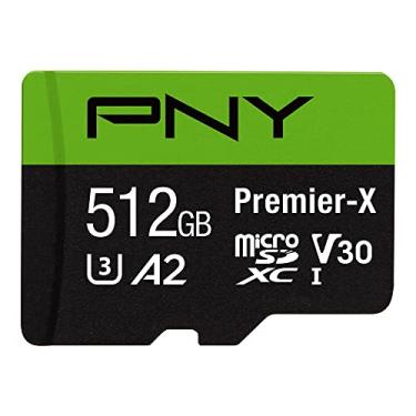 Imagem de PNY Cartão de memória flash microSDXC de 512 GB Premier-X Class 10 U3 V30