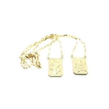 Imagem de Gargantilha Escapulário - Veneziana Aberta - 2GRO0033