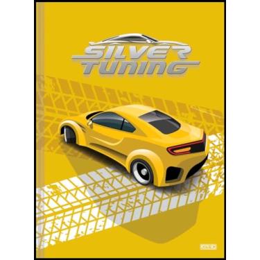 Imagem de Caderno Brochura Animativa, Capa Dura, Sem Pauta, Silver Tuning, 80 Folhas, Pacote com 5
