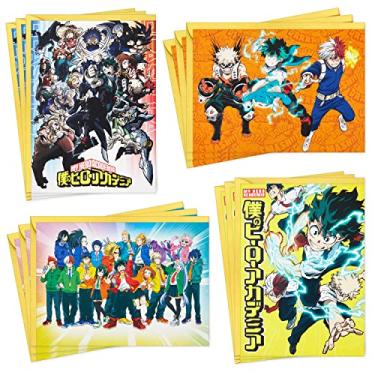 Imagem de Hallmark Cartões infantis My Hero Academia para todas as ocasiões, 12 cartões em branco com envelopes