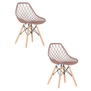 Imagem de Kit 2 Cadeiras Para Sala De Jantar Veneza Rose - Fratini Móveis