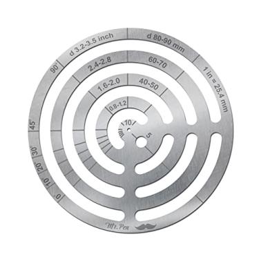 Imagem de Mr. Pen - Réguas de curva francesa de aço inoxidável, ferramentas de desenho e desenho com modelos de círculo, curva e couro