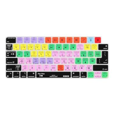 Imagem de XSKN Capa de silicone para teclado Shortcuts and Languages Series para Apple lançado em 2021 iMac M1 Chip Magic Keyboard com Touch ID A2449 com tecla de bloqueio A2450 (Versão UE e EUA AVID Pro Tools)
