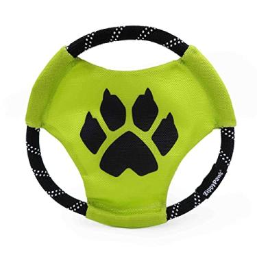 Imagem de ZippyPaws Rope Gliderz – Brinquedo Frisbee durável para cães ao ar livre, disco voador macio para praia e piscina, Frisbee de corda interativo para buscar, corda resistente - Cat Noir da Superhero