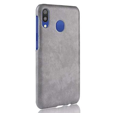 Imagem de Capa para Samsung Galaxy M20, capa de celular com proteção robusta 360° protege seu telefone capa de couro granulado para Samsung Galaxy M20