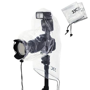 Imagem de Pacote com 2 capas de chuva para lente de câmera com proteção de flash transparente à prova de poeira para Canon EOS 4000D 1200D 90D 80D 77D 70D 5D 6D 7D Mark II R10 R7 R5 R6 Rp R Rebel T8i T7i T7 T6i