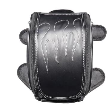 Imagem de WLZW Bolsa universal para motocicleta, impermeável, com suporte magnético mais forte e resistente, bolsa de ferramentas para Harley Sportster Fatboy Dyna Softail Touring, Honda, Yamaha, Suzuki,