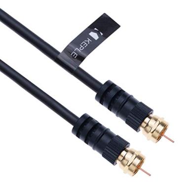 Imagem de Cabo aéreo coaxial com conectores macho F-F Pin para TV via satélite Sat Freesat Sky Virgin BT HDTV DVB DVD rádio/coaxial Ariel Freeview Lead Television Cabo de antena de televisão banda larga – 6,5