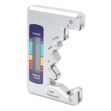 Imagem de Testador de Bateria Digital, Testador Verificador de Capacidade do Testador de Bateria Digital para Medição de Fonte de Alimentação de Lítio C/D/9V/AA/AAA/1,5V, Testadores de