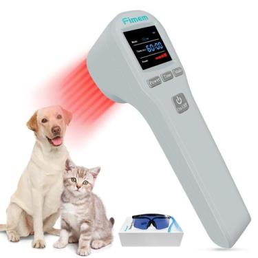 Imagem de Dispositivo de terapia a laser frio Fimem para cães com luz infraverme