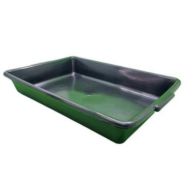 Imagem de Kit 10 Bandeja Retangular 7 Litros Multiuso Alimento - Trioplast, Pret