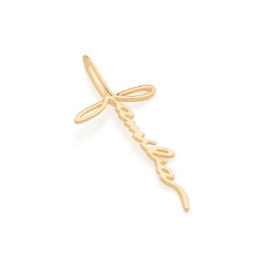 Imagem de Pingente banhado ouro 3x 24k 18k e 22k feminino rommanel escrito famíl