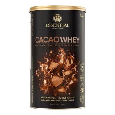 Imagem de Cacao Whey Protein Iso Hidrolisado 420g Essential Nutrition, Chocolate