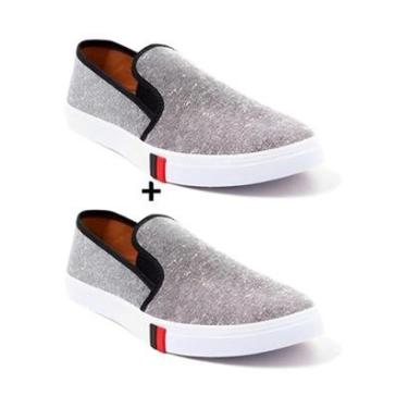 Imagem de Kit 2 Tênis Iate Masculino Casual Slip On Confortável-Masculino