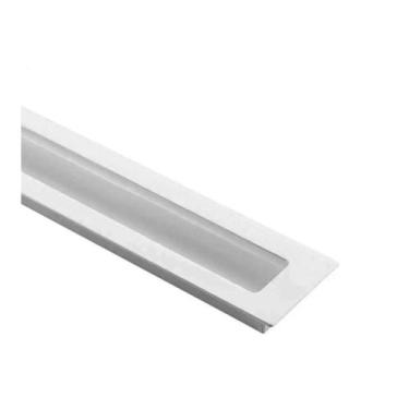 Imagem de Kit 2 Puxadores Porta Armário Concha De Embutir Aço 12cm - DECORPLACE,