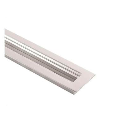 Imagem de Kit 2 Puxadores Porta Armário Concha De Embutir Aço 12cm - DECORPLACE,