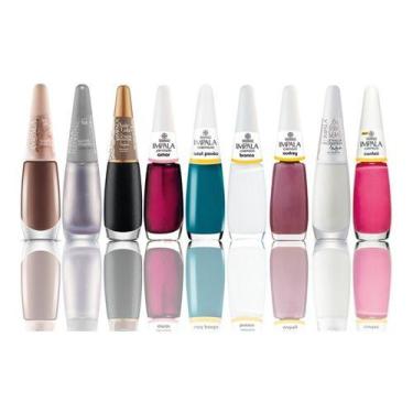 Imagem de Kit 40 Esmaltes Impala Manicure Profissional Atacado