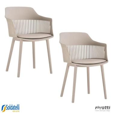 Imagem de Kit 2 Cadeiras Marcela Várias Cores - Rivatti, Nude