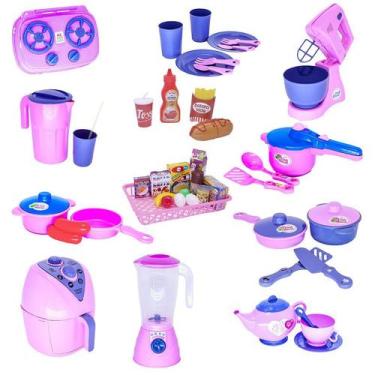 Imagem de Infantil Kit Menina Mercadinho Air Fryer Xícara 46pç - Altimar