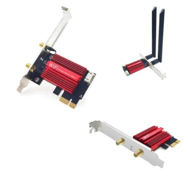Imagem de Placa Rede Sem Fio Pci-e Wi-fi 5 Ac 1200 Bluetooth 4.0 5g 2g