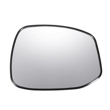 Imagem de X AUTOHAUX Substituição de vidro retrovisor do lado direito do passageiro do carro com placa de suporte vidro branco não aquecido para Honda Civic 2012-2015 sem modelo de lâmpada