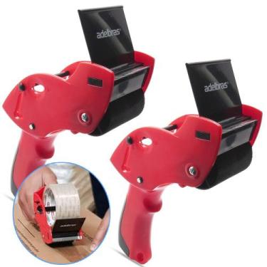 Imagem de Kit 2 Suportes Aplicadores Para Fitas Adesivas Durex Largo Adelbras