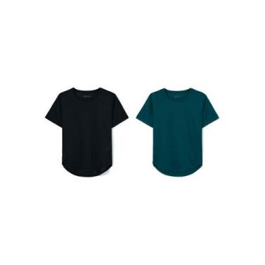 Imagem de Kit 2 Camisetas Esportivas Femininas Texturizadas - Hering, G, Multico