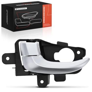 Imagem de A-Premium Maçaneta interior do lado do passageiro dianteiro ou traseiro compatível com Hyundai Elantra GT 2013 2014 2015 2016 2017, prata, substituição # 82620-A5010-SDH