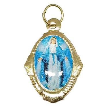 Imagem de Pingente Medalha Nossa Senhora das Graças Resinada - FORNECEDOR 17