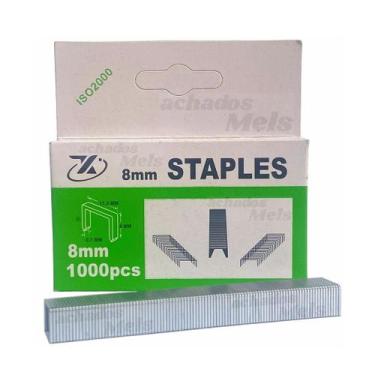 Imagem de Grampo Grampeador Tapeceiro 8mm, 10mm Profissional Caixa 1000 Unidades