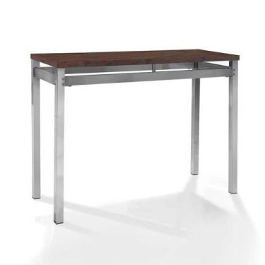 Imagem de Aparador Riviera Castanho Rústico e Cromado - Art Panta