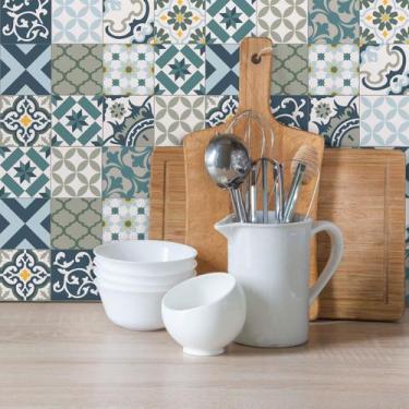 Imagem de Adesivo de Azulejo Mediterraneo 20x20 cm com 72un - Quartinhos