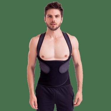 Imagem de 080CP Corretor Postural masculina Cinta Modeladora - Esbelt, Preto, G