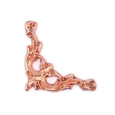 Imagem de Cantoneira Micro 4 Peças Decoração Acabamento Artesanato - Metallica A