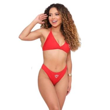 Imagem de Biquíni Asa Delta com Bojo Suplex Vermelho - Gringas Model