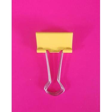 Imagem de Prendedor De Papel Binder Clip 25mm Pastel - BRW - 1 - Unidade, AMAREL