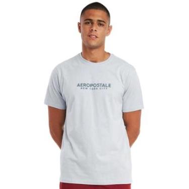 Imagem de Camiseta Aeropostale Masculina Colors New York City Azul-Masculino
