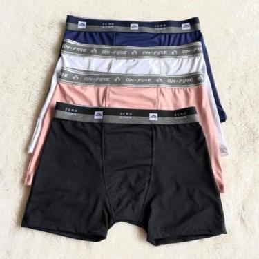 Imagem de Kit 5 Cueca Boxer Adulto Masculino Forro 100% Algodão - Bijuzinha, P, 