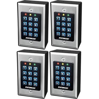 Imagem de Teclado de controle de acesso Seco-Larm SK-1011-SDQ, até 1.000 possíveis códigos de usuário (4-8 dígitos), a saída pode ser programada para ativar por até 99,999 segundos (quase 28 horas), Three Pack