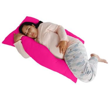 Imagem de Travesseiro Gigante Happy Line 120 X 70 cm, Fúcsia