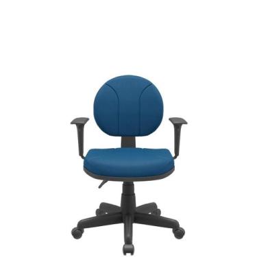 Imagem de Cadeira Executiva Operativa Poliéster Giratória com Braços Reguláveis 