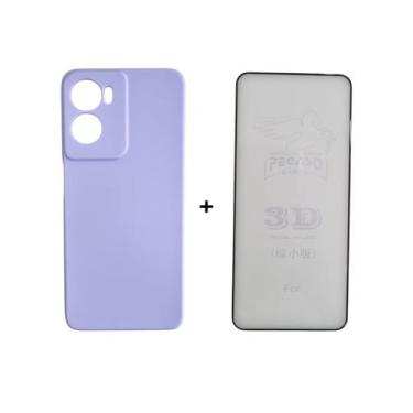 Imagem de Capa Capinha Case Aveludada + Película 3D Vidro Para Motorola Moto G05