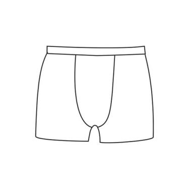 Imagem de Molde cueca boxer tamanho P ao GG by Marlene Mukai - EDITORA CLUBE DA 